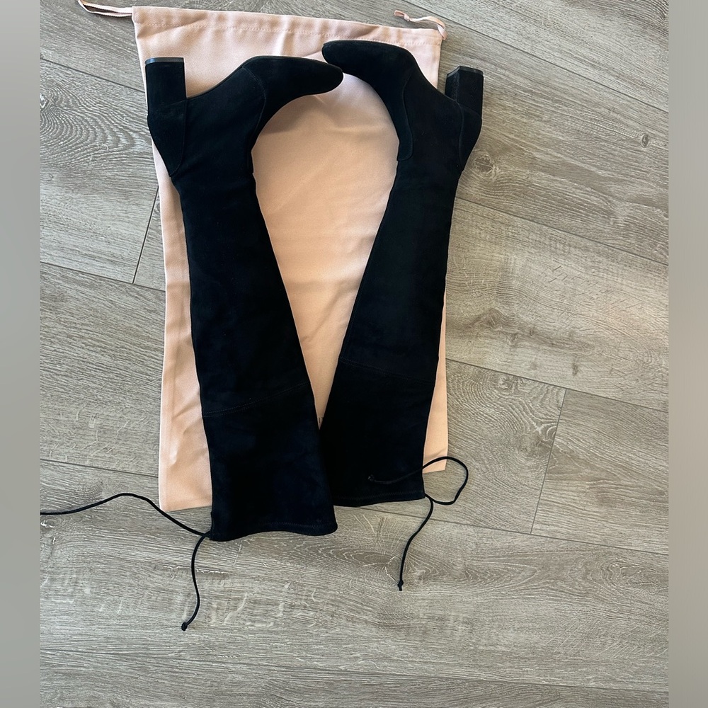 EUC Stuart Weitzman OTK YULIANALAND Boots, Suede, 7US/37.5EU Made in Spain